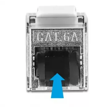 Cable RJ45 macho a módulo Keystone RJ45 hembra DeLOCK 87030