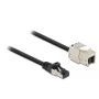 Cable RJ45 macho a módulo Keystone RJ45 hembra DeLOCK 87030