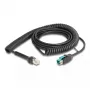 Cable espiral DeLOCK RJ50 macho a PoweredUSB macho 12 V 3 m negro