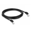 Cable de red DeLOCK RJ45 Cat.6A S/FTP 45° hacia arriba acodado 3 m negro