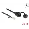Cable de red DeLOCK 88012 RJ45 macho a RJ45 hembra Cat5e 0,25 m negro
