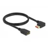 Cable alargador DisplayPort DeLOCK 87073 1 m 90° izquierda acodado
