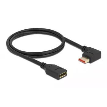 Cable alargador DisplayPort DeLOCK 87073 1 m 90° izquierda acodado