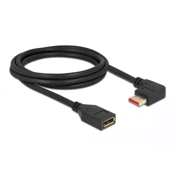 Cable alargador DisplayPort DeLOCK 87075 2 m 90° izquierda acodado