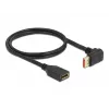 Cable alargador DisplayPort DeLOCK 90° hacia arriba acodado 8K 60 Hz 1 m