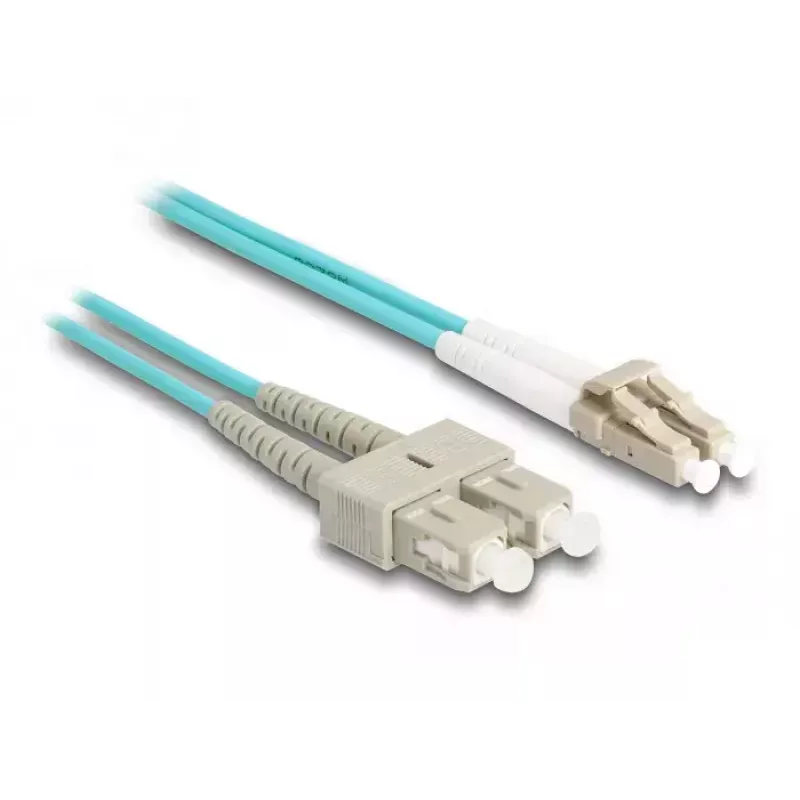 Cable de fibra óptica DeLOCK LC dúplex a SC dúplex OM3 1 m
