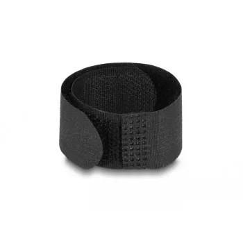 Bridas de cable de velcro DeLOCK 19110 180x20mm negro 10 uds.