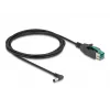 Cable PoweredUSB DeLOCK macho 12 V a DC 5,5 x 2,5 mm macho acodado 2 m