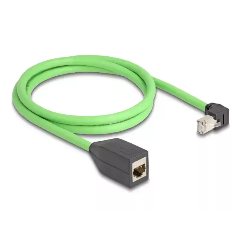 Cable de red DeLOCK 80886 RJ-45 Cat6a 1 m negro verde