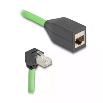 Cable de red DeLOCK 80886 RJ-45 Cat6a 1 m negro verde