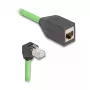 Cable de red DeLOCK 80886 RJ-45 Cat6a 1 m negro verde