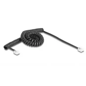 Cable de teléfono DeLOCK 90224 3 m negro RJ-11