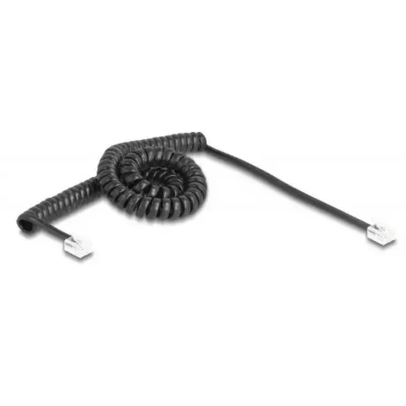 Cable de teléfono DeLOCK 90224 3 m negro RJ-11