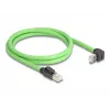 Cable de red DeLOCK 80892 RJ-45 Cat6a 1 m negro verde