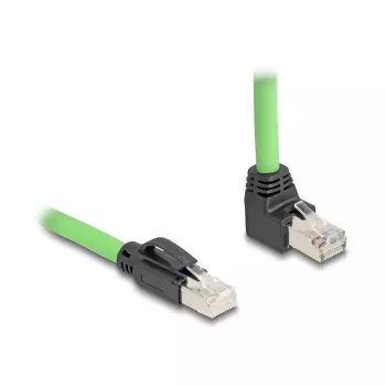 Cable de red DeLOCK 80892 RJ-45 Cat6a 1 m negro verde