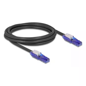 Cable de red DeLOCK 80927 RJ-45 Cat6 2 m negro violeta