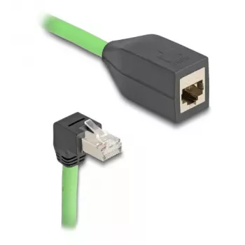 Cable de red DeLOCK 80887 RJ-45 Cat6a 2 m negro verde