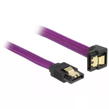 Cable SATA DeLOCK 83696 0,5 m lila