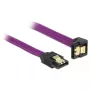 Cable SATA DeLOCK 83696 0,5 m lila