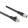 Cable de red DeLOCK 80580 M12 RJ-45 Cat5e 3 m negro