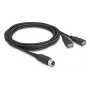 Cable sensor/actuador DeLOCK 2 m M12 2 x USB Type-A negro 60291