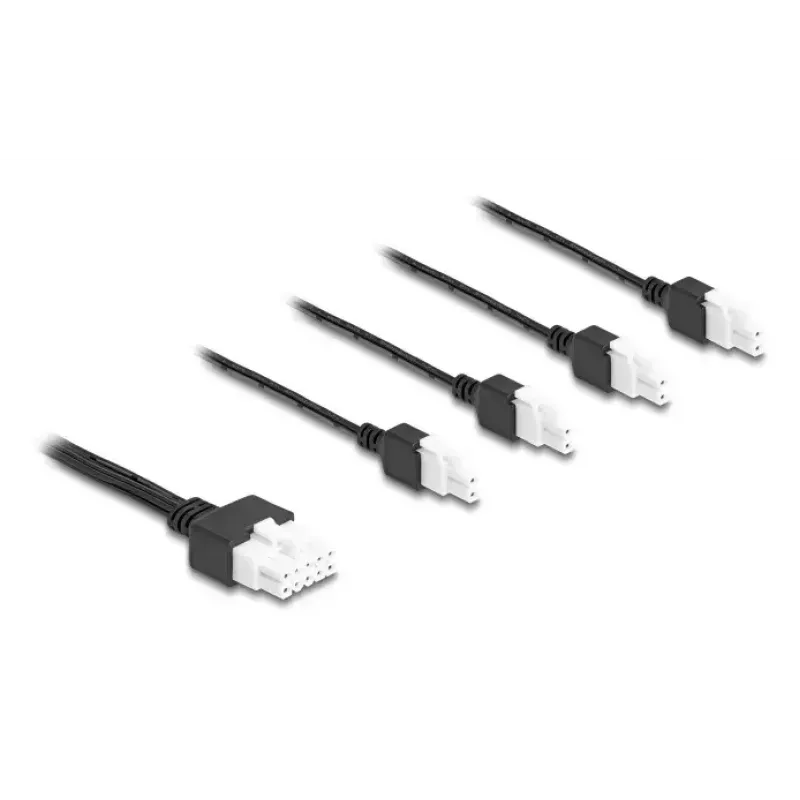 Cable de alimentación DeLOCK 90173 negro 1 m 4 x DC