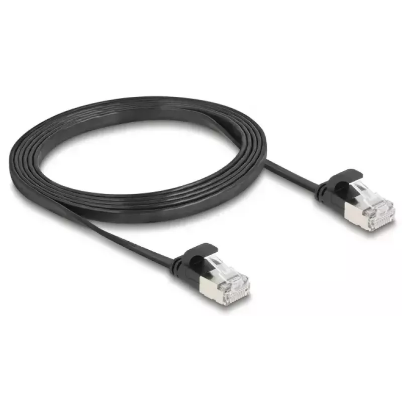 Cable de red DeLOCK 81164 RJ-45 Cat6a 1,5 m negro