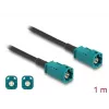 Cable coaxial DELOCK 90678 HSD Z a HSD Z, 1 m, negro/azul