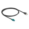 Cable coaxial DELOCK 90697 — 1 m, HSD Z a RJ-45, negro/azul
