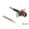 Cable coaxial DELOCK 90733 RG-316/U 0,2 m con conector macho FAKRA-F