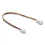DeLOCK 90870 Cable alargador de ventilador 3 pines, macho a hembra, longitud del conector 13 mm, 30 cm