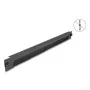 Regleta de gestión de cables con cepillo DELOCK 19 inch 1U, abierta por abajo, sin herramientas, metal, negro