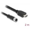 Cable DELOCK M12 codificación A de 17 polos (conector hembra) a HDMI (conector macho) 2 m