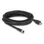 Cable DELOCK M12 codificación A conector hembra de 17 polos a conector macho HDMI 5 m negro
