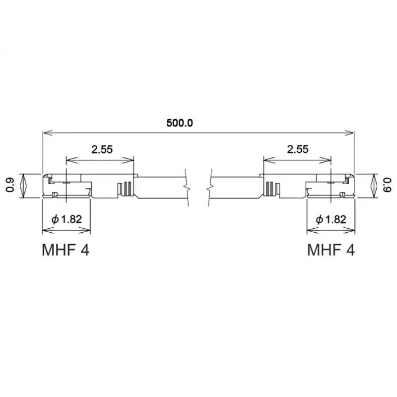 Cable coaxial DeLOCK 89646 0,5 m MHF IV HSC MXHP32