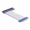 Tarjeta riser DeLOCK PCI Express x8 conector macho a ranura x16 con cable 20 cm