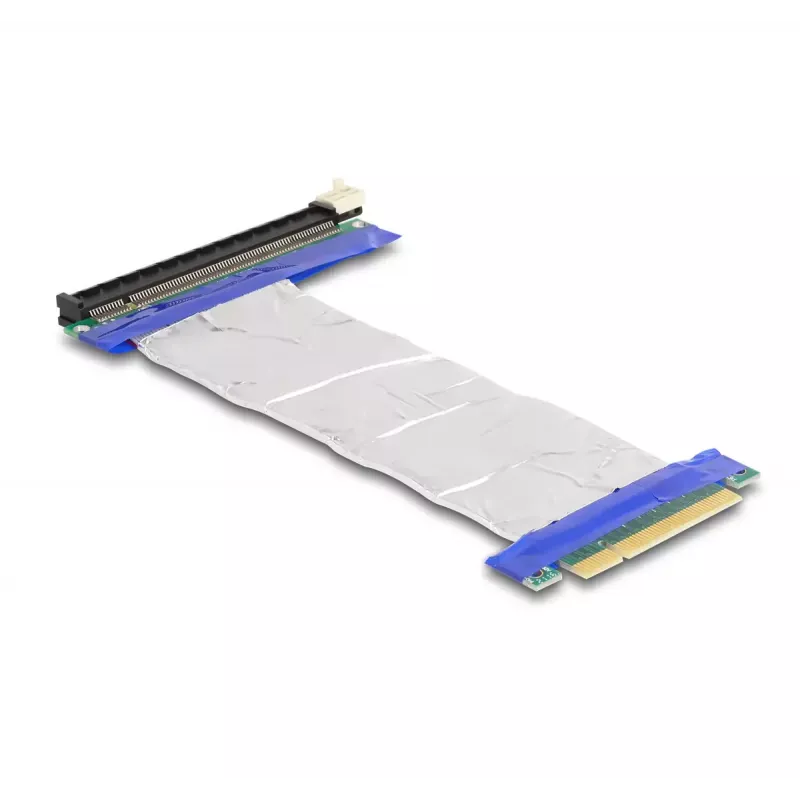 Tarjeta riser DeLOCK PCI Express x8 conector macho a ranura x16 con cable 20 cm