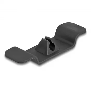 Sujetacables DeLOCK 18447 autoadhesivo negro pack de 3