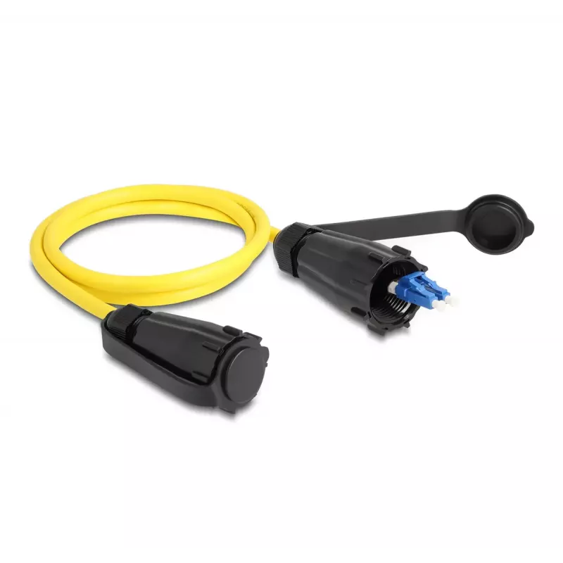 Cable de fibra óptica DeLOCK LC dúplex a LC dúplex 1 m monomodo IP68