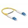 Cable de fibra óptica DeLOCK 88068 LC dúplex LC dúplex OS2 0,5 m