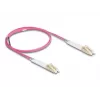 Cable de fibra óptica DeLOCK LC dúplex a LC dúplex OM4 1 m