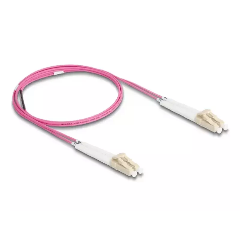 Cable de fibra óptica DeLOCK LC dúplex a LC dúplex OM4 1 m