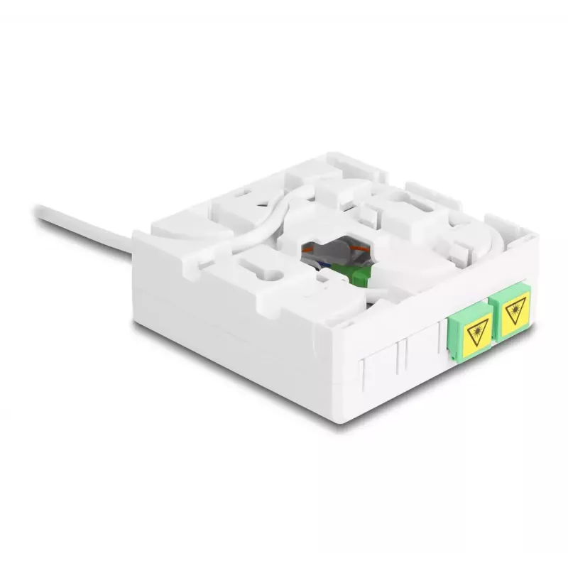 Roseta de conexión de fibra óptica DeLOCK 2 x SC/APC simplex 20 m cable