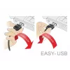 Cable USB DeLOCK 83851 USB 2.0 3 m USB A Micro-USB B Negro