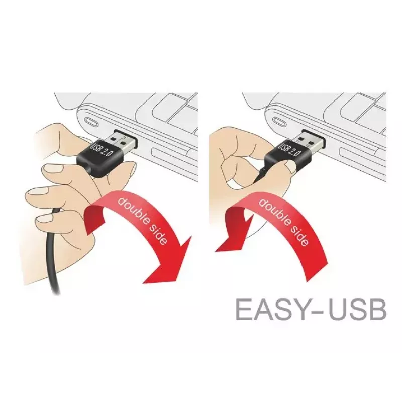 Cable USB DeLOCK 83851 USB 2.0 3 m USB A Micro-USB B Negro
