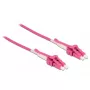 Cable de fibra óptica DeLOCK 85136 10 m LC rosa