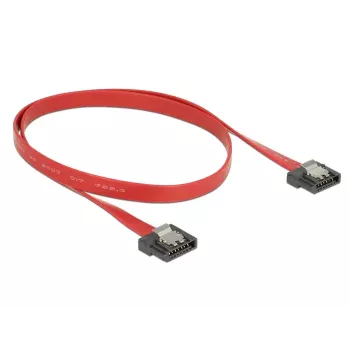 Cable SATA DeLOCK 0,5 m SATA III 7 pines rojo