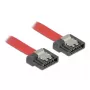 Cable SATA DeLOCK 0,5 m SATA III 7 pines rojo