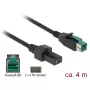 Cable de alimentación DeLOCK 85485 4 m PoweredUSB negro