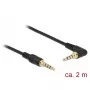 Cable de audio DeLOCK 85613 2 m 3,5 mm negro